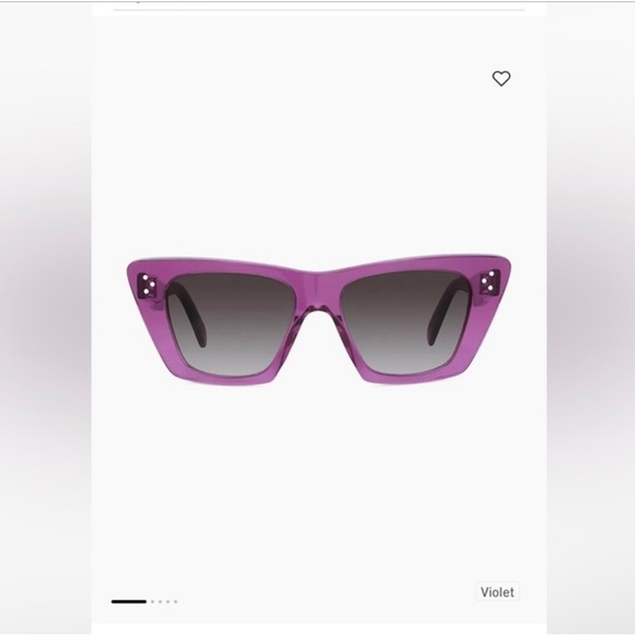 CELINE ❤️❤️ CAT EYE SUNGLASSES ..Full Inclusion NEW - Picture 13 of 13